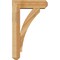 Ekena Millwork Thorton Craftsman Rough Sawn Bracket w/ Offset Brace, Western Red Cedar, 6"W x 18"D x 30"H BKT0604X18X30THR04RWR - alternate 3